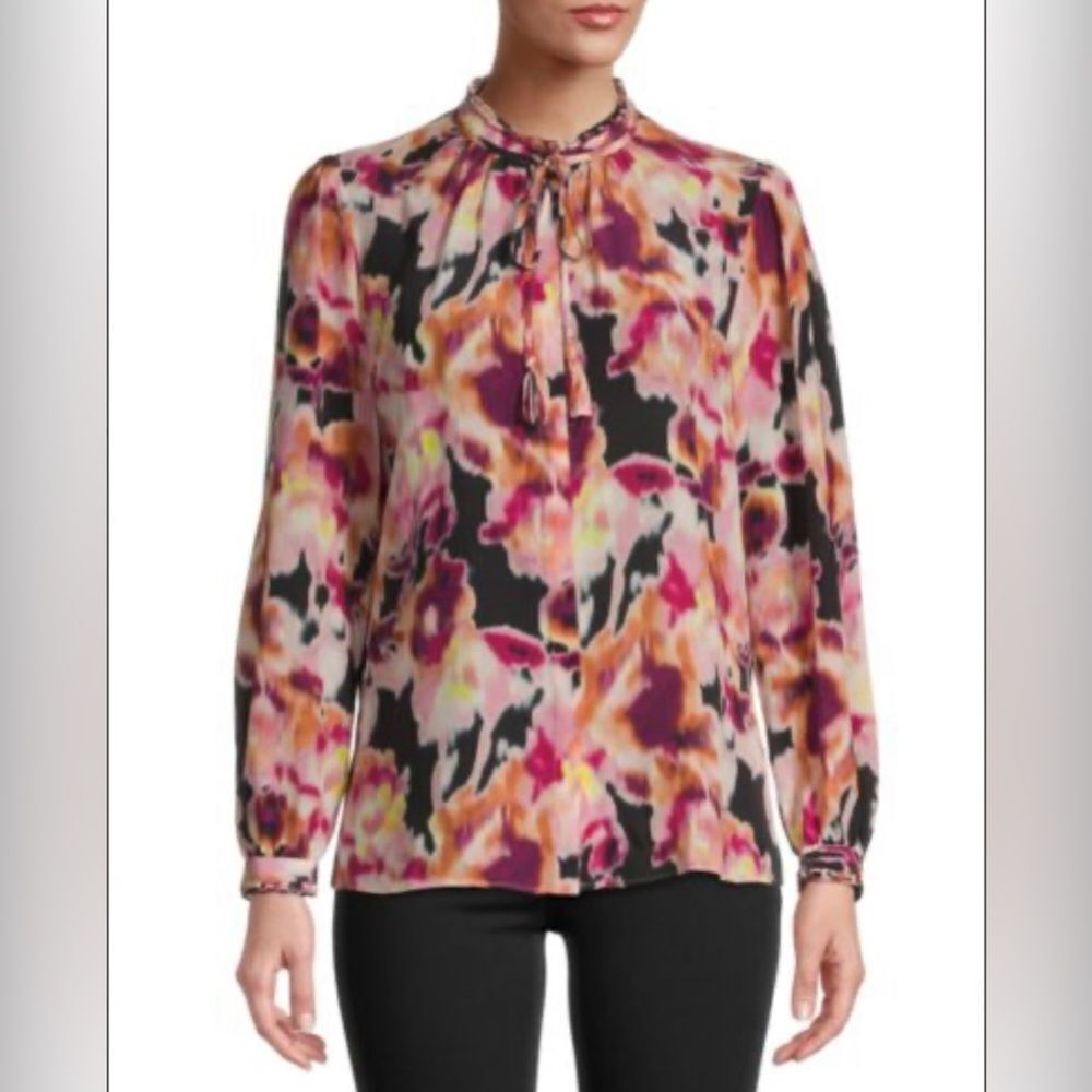 KOBI HALPERIN 100% silk  Multicolor Blouse, XS